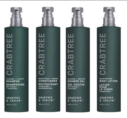 Crabtree and Evelyn Shower Gel, Conditioner, Shampoo, Lotion